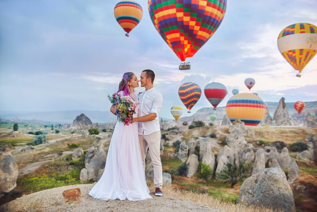 Destination Wedding Cappadocia Heißluftballons