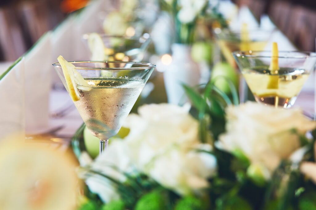 Martinis mit Zitrone Getränke Hochzeitsfeier