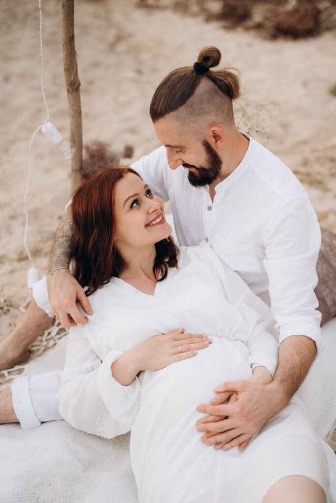 Hochzeit in der Schwangerschaft Brautpaarshooting