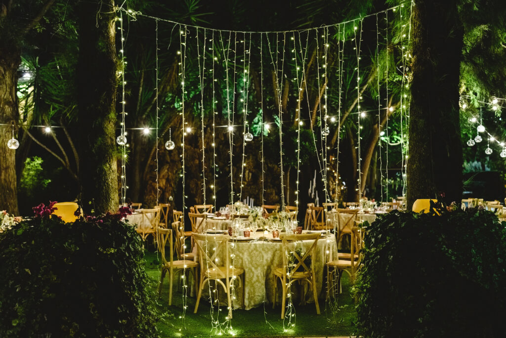 LED Lichterketten Hochzeitsfeier