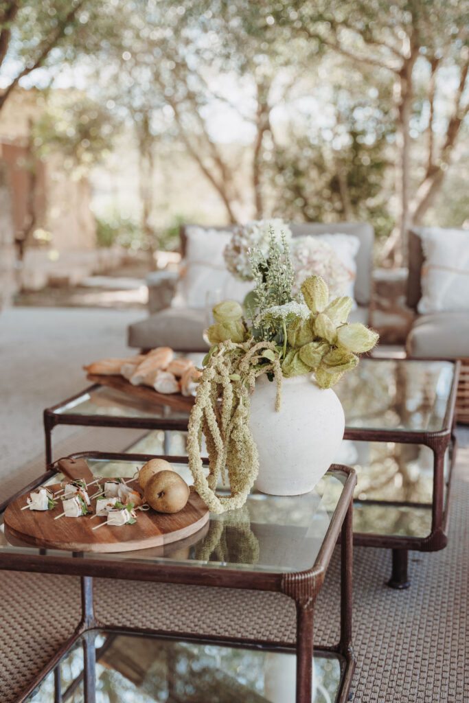 Häppchen bei einer Hochzeit auf Mallorca, die von der Hochzeitsplanerin Krissi Bencker geplant wurde.