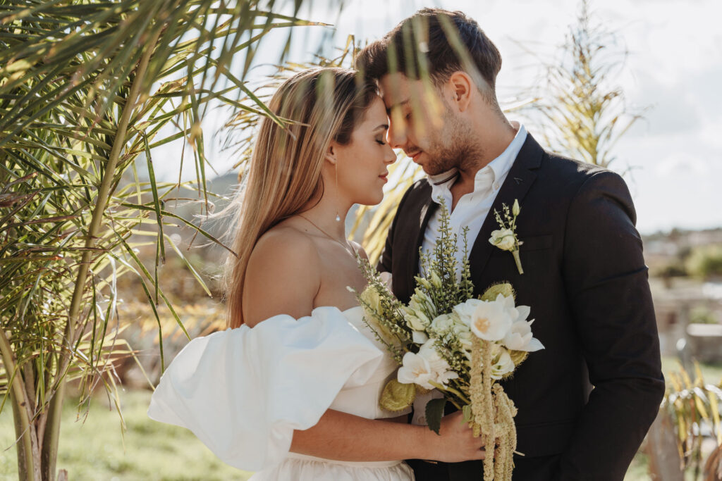 Brautpaar bei einer Hochzeit auf Mallorca.