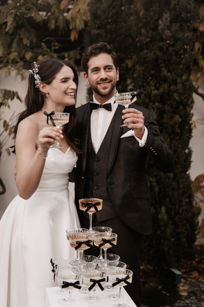 Brautpaar bei einer Sylt-Hochzeit.