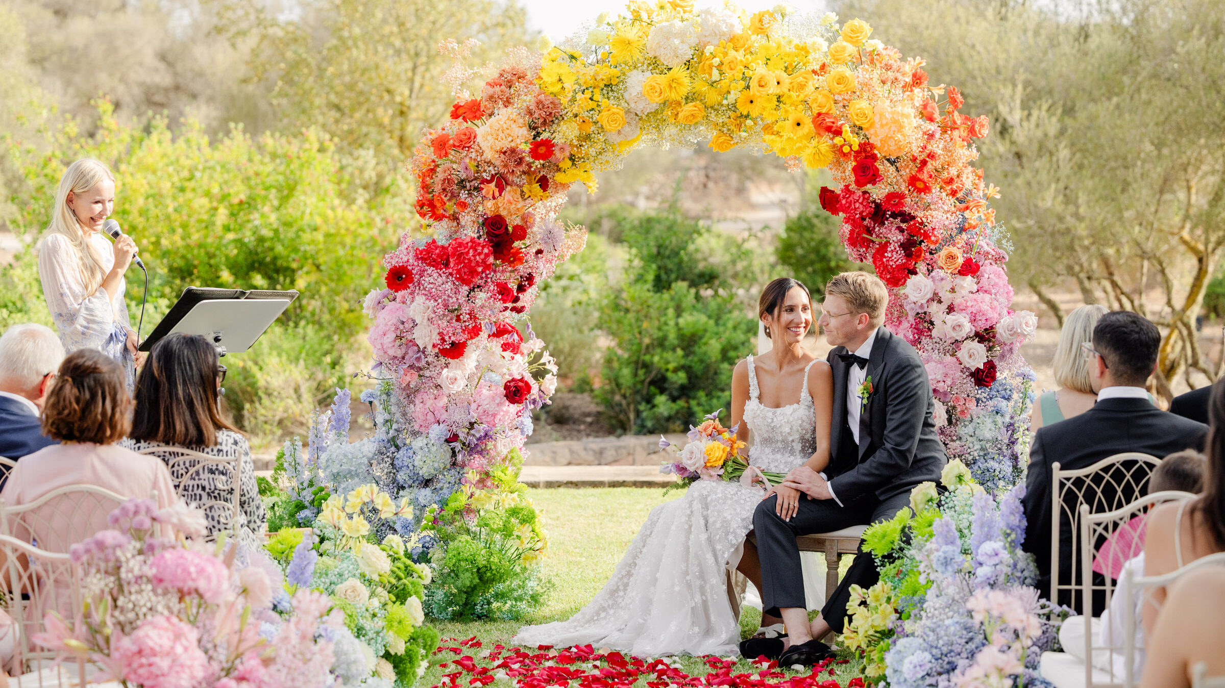 Freie Trauung bei einer Hochzeit im Ausland.